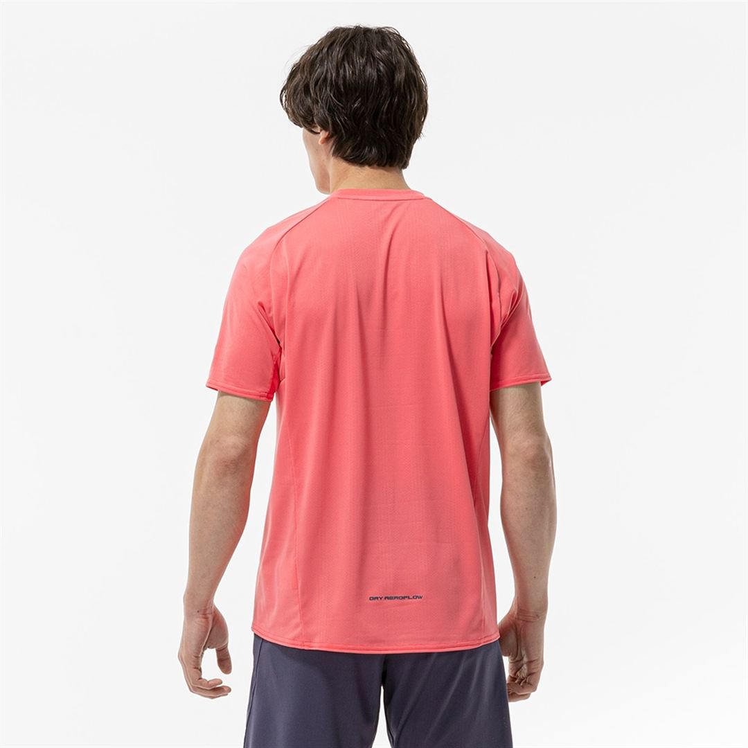 【汗処理／通気／軽量】ドライエアロフローライトTシャツ カリプソピンク 2XL