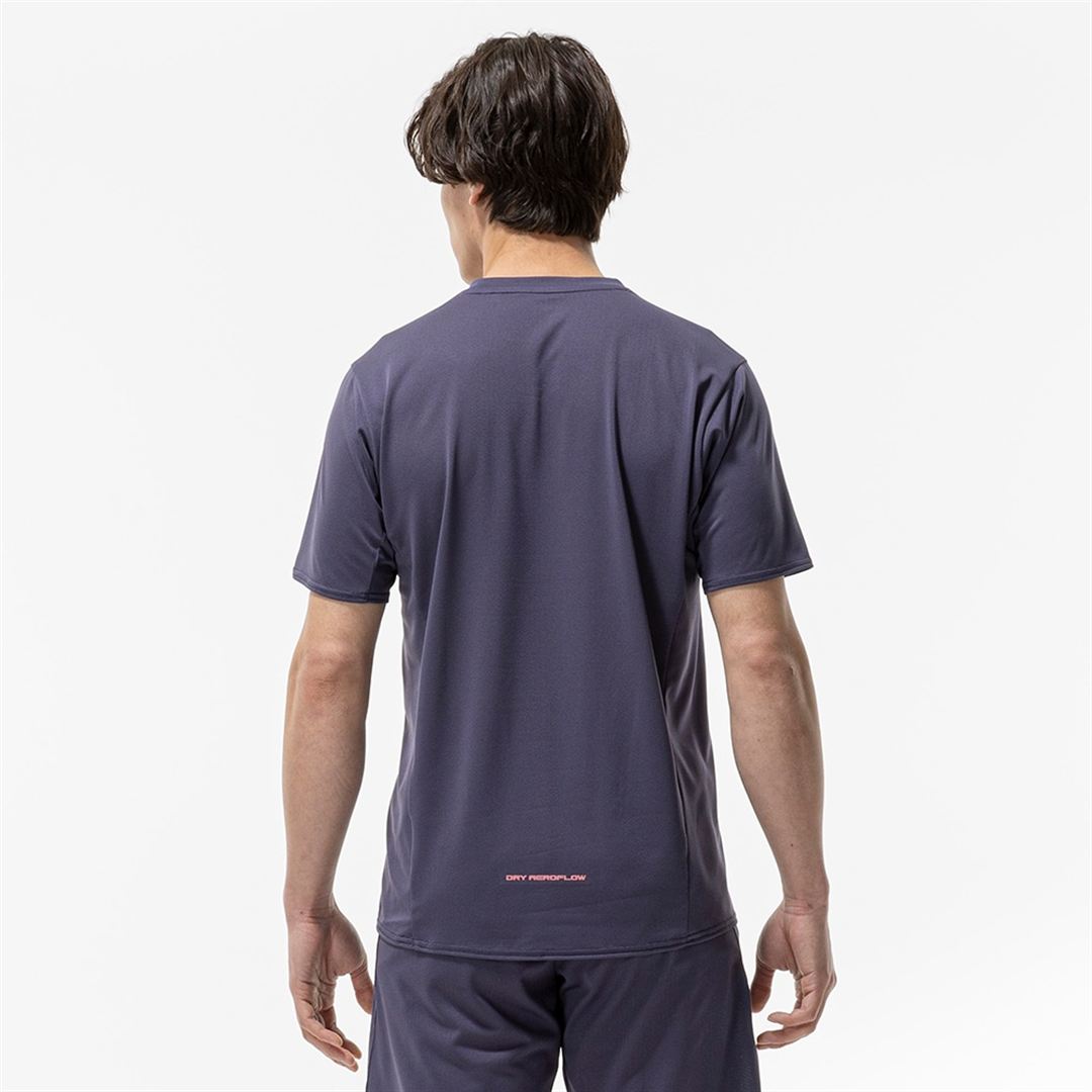 【汗処理／通気／軽量】ドライエアロフローライトTシャツ ライトネイビー XL
