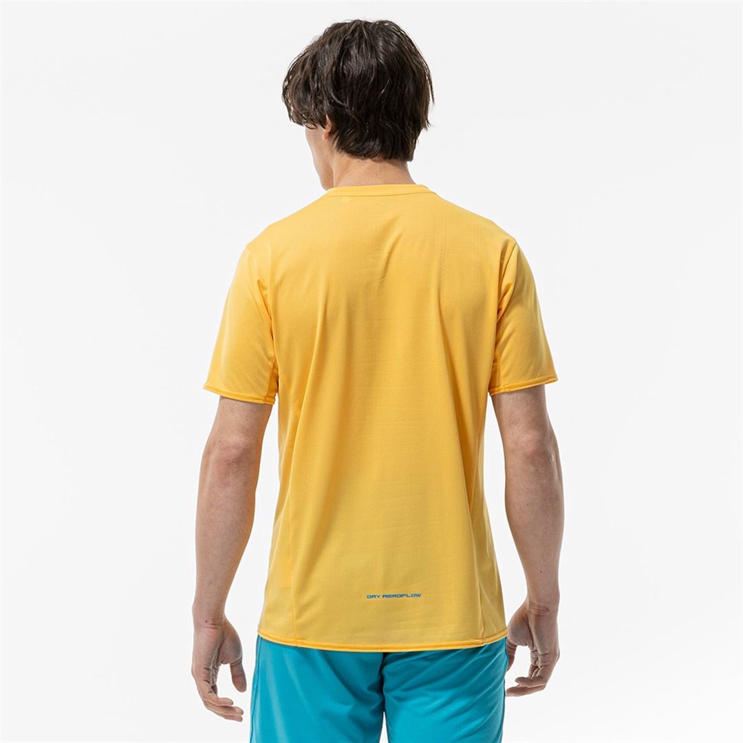 【汗処理／通気／軽量】ドライエアロフローライトTシャツ シトラスイエロー XL