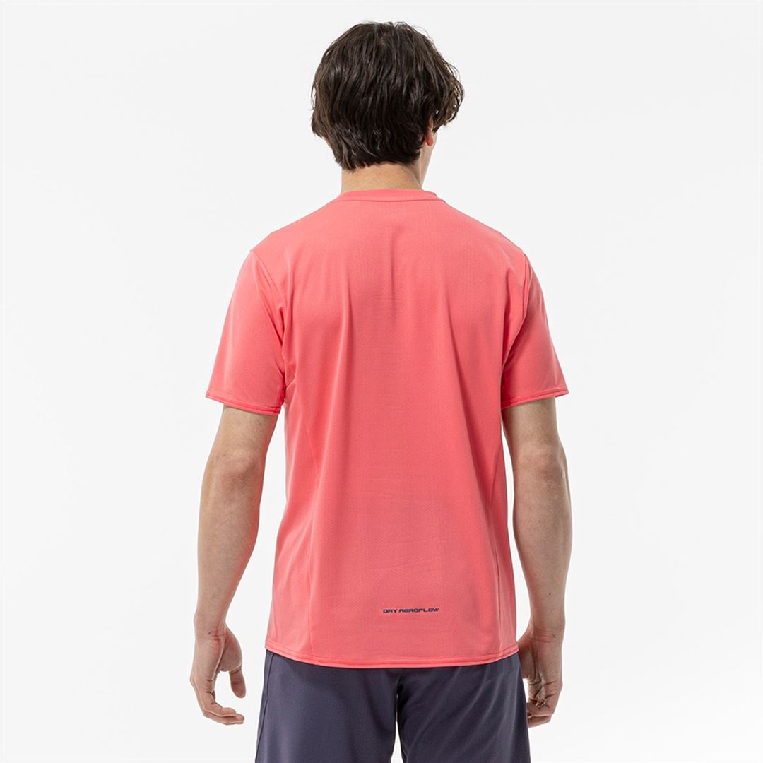 【汗処理／通気／軽量】ドライエアロフローライトTシャツ カリプソピンク XL