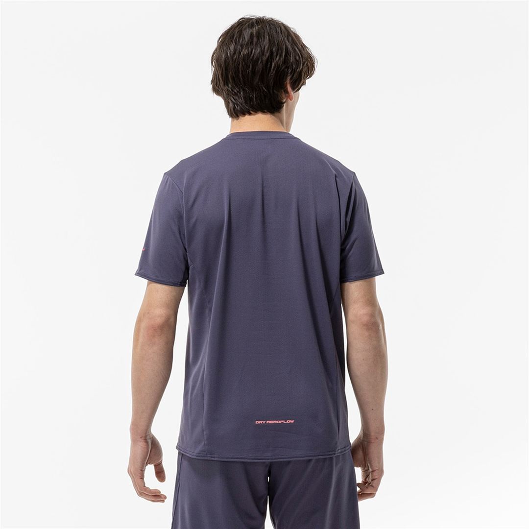 【汗処理／通気／軽量】ドライエアロフローライトTシャツ ライトネイビー M