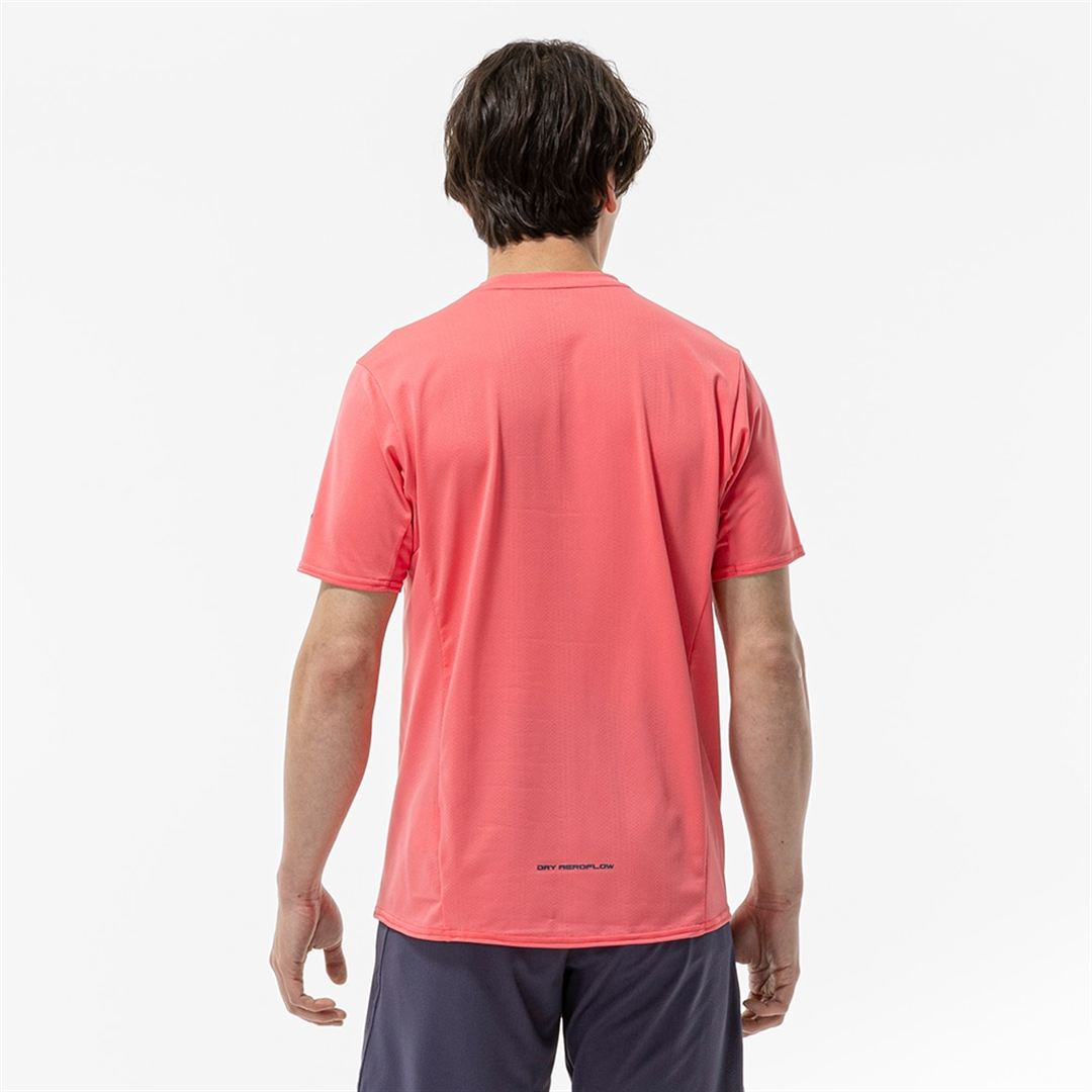 【汗処理／通気／軽量】ドライエアロフローライトTシャツ カリプソピンク M