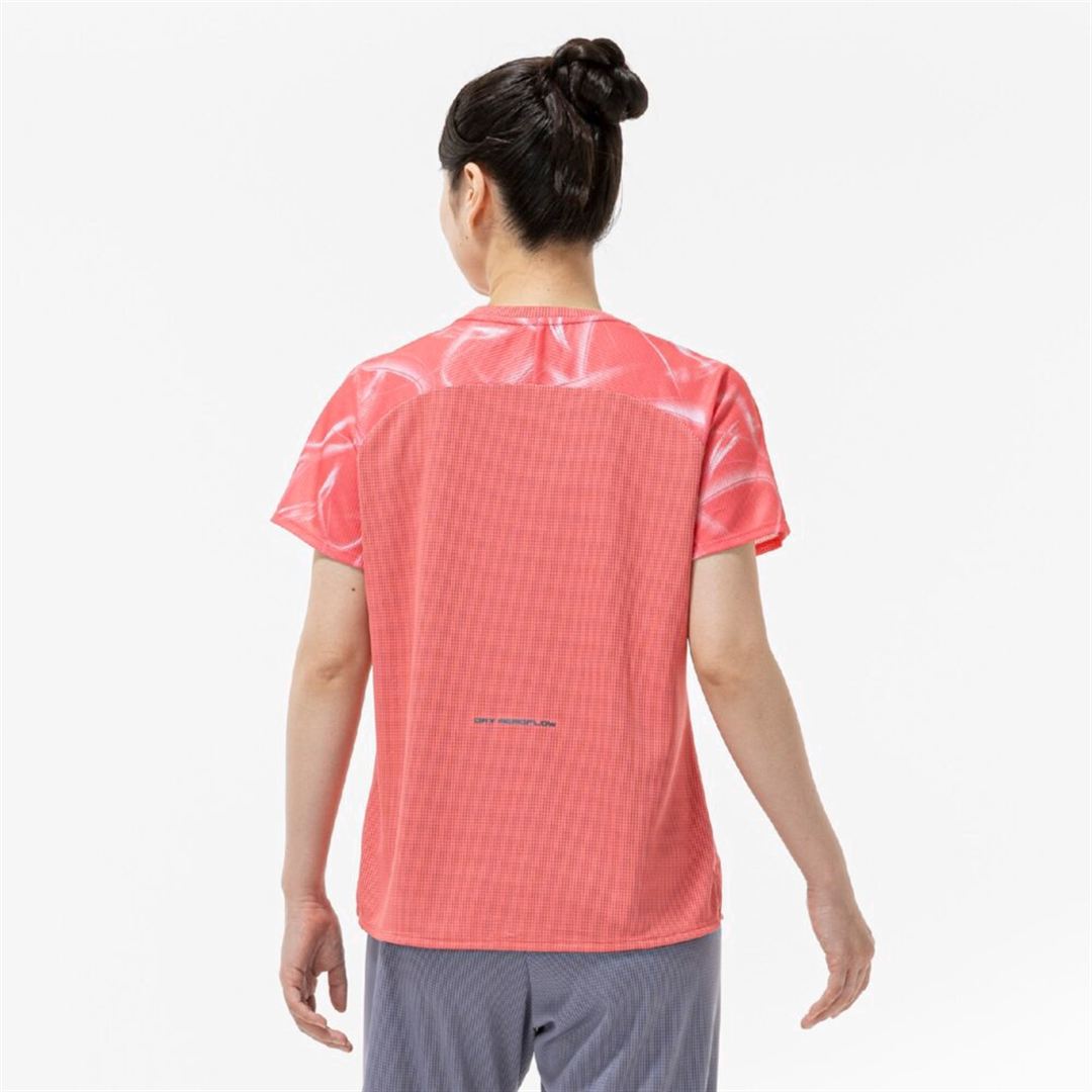 【汗処理／通気】ドライエアロフローTシャツ カリプソピンク S