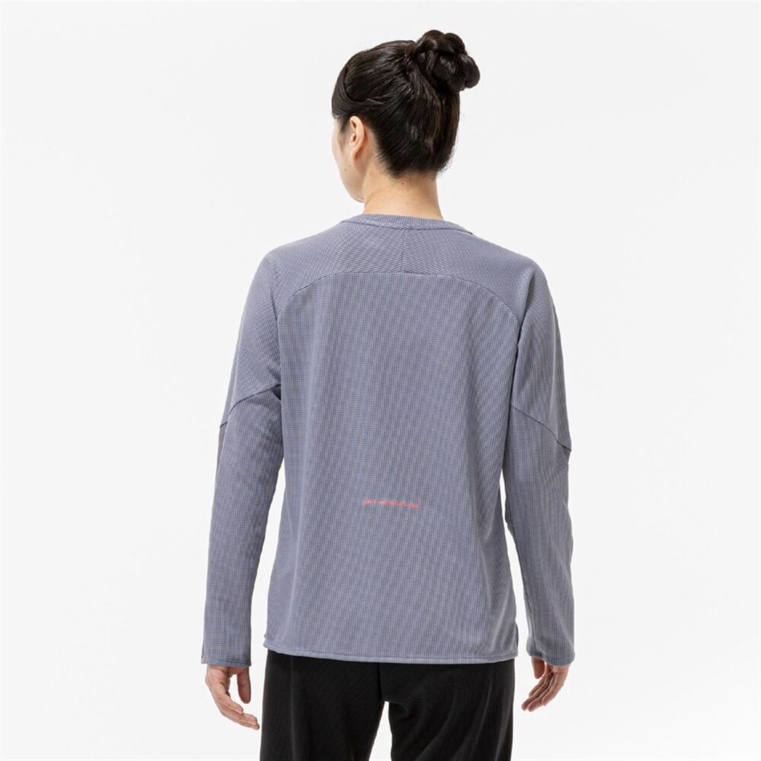 【汗処理／通気】ドライエアロフローTシャツ(長袖) グラナイトグレー L