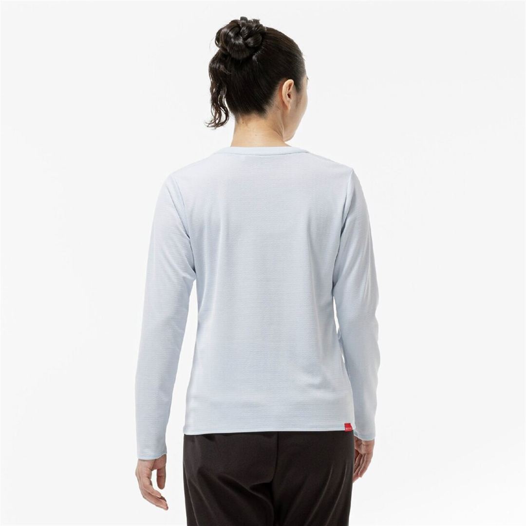 【吸湿発熱】ブレスサーモTシャツ(長袖) エアリーブルー XL