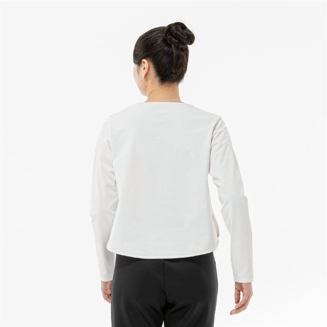 ソフトドライクロップドTシャツ(長袖) スノーホワイト XL