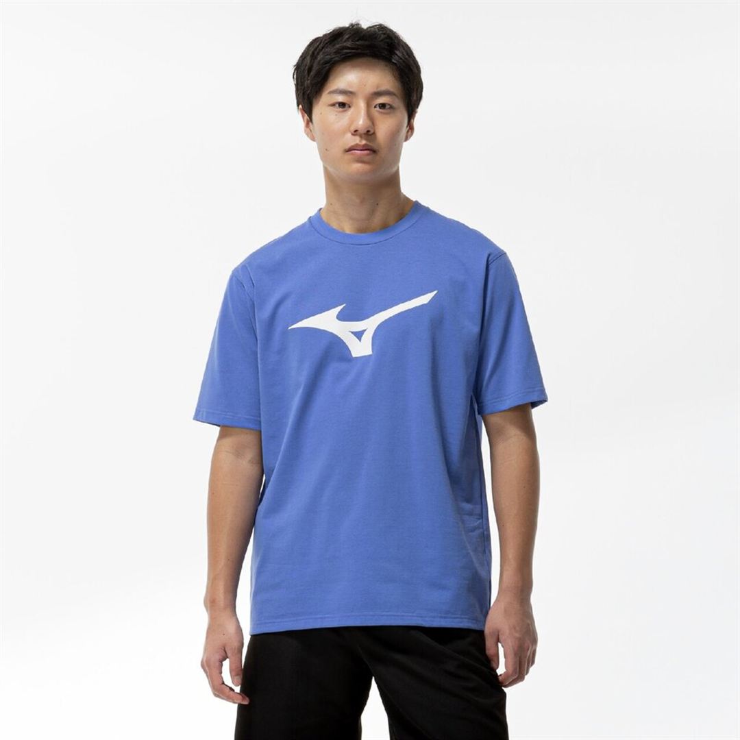 【ミズノ直営限定】THE MZ TEE ビッグロゴTシャツ マリンブルー XL
