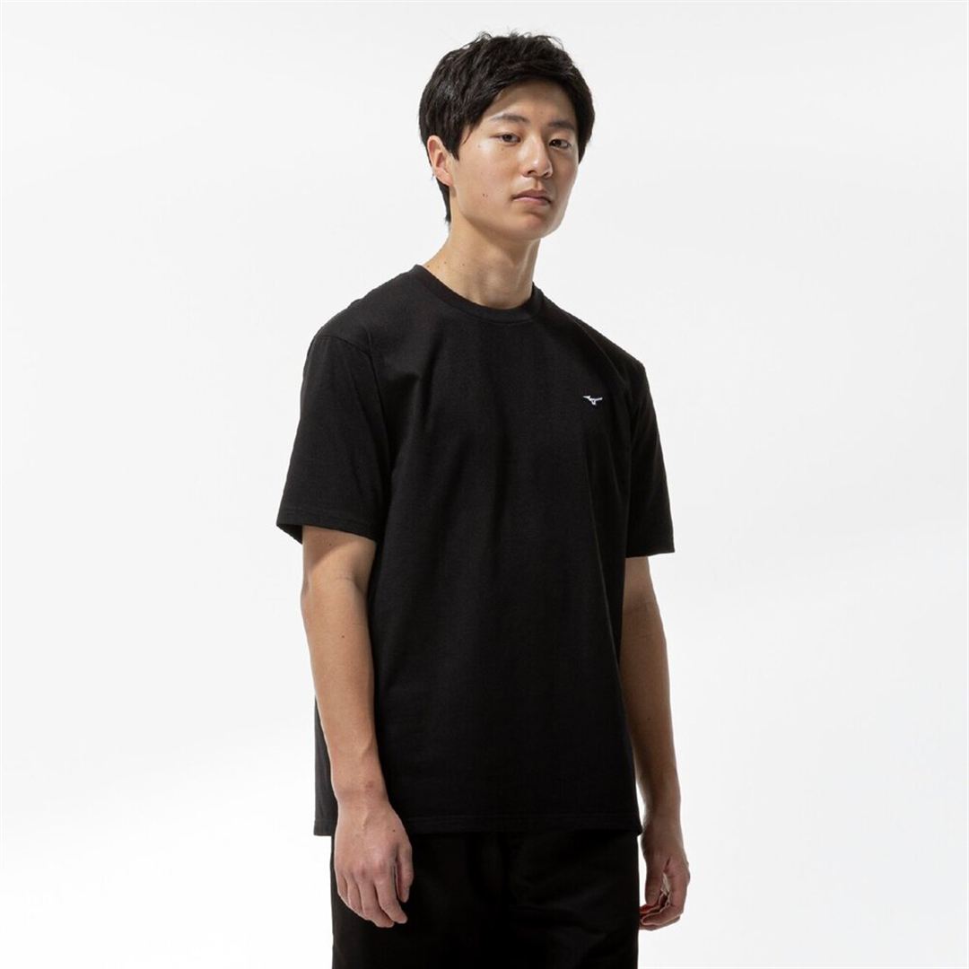 【ミズノ直営限定】THE MZ TEE ワンポイントロゴTシャツ ブラック XL