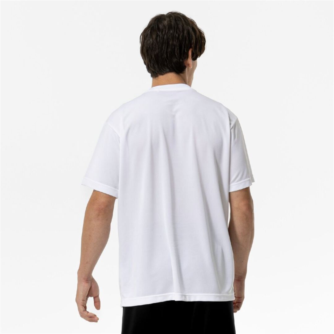ナビドライTシャツ(半袖／丸首／大きいサイズ) ホワイト×ブラック 3L