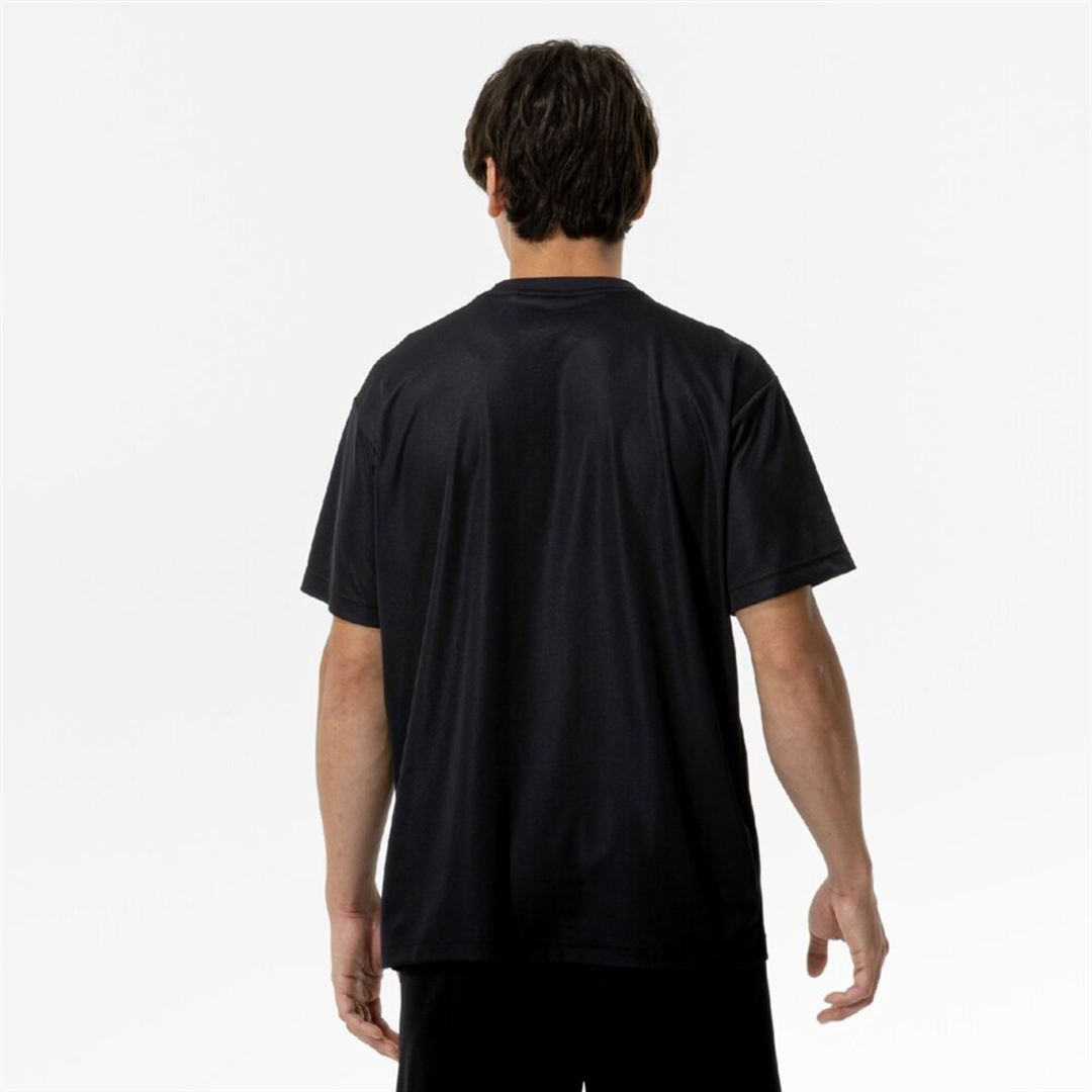 ナビドライTシャツ(半袖／丸首／大きいサイズ) ブラック×ゴールド 3L