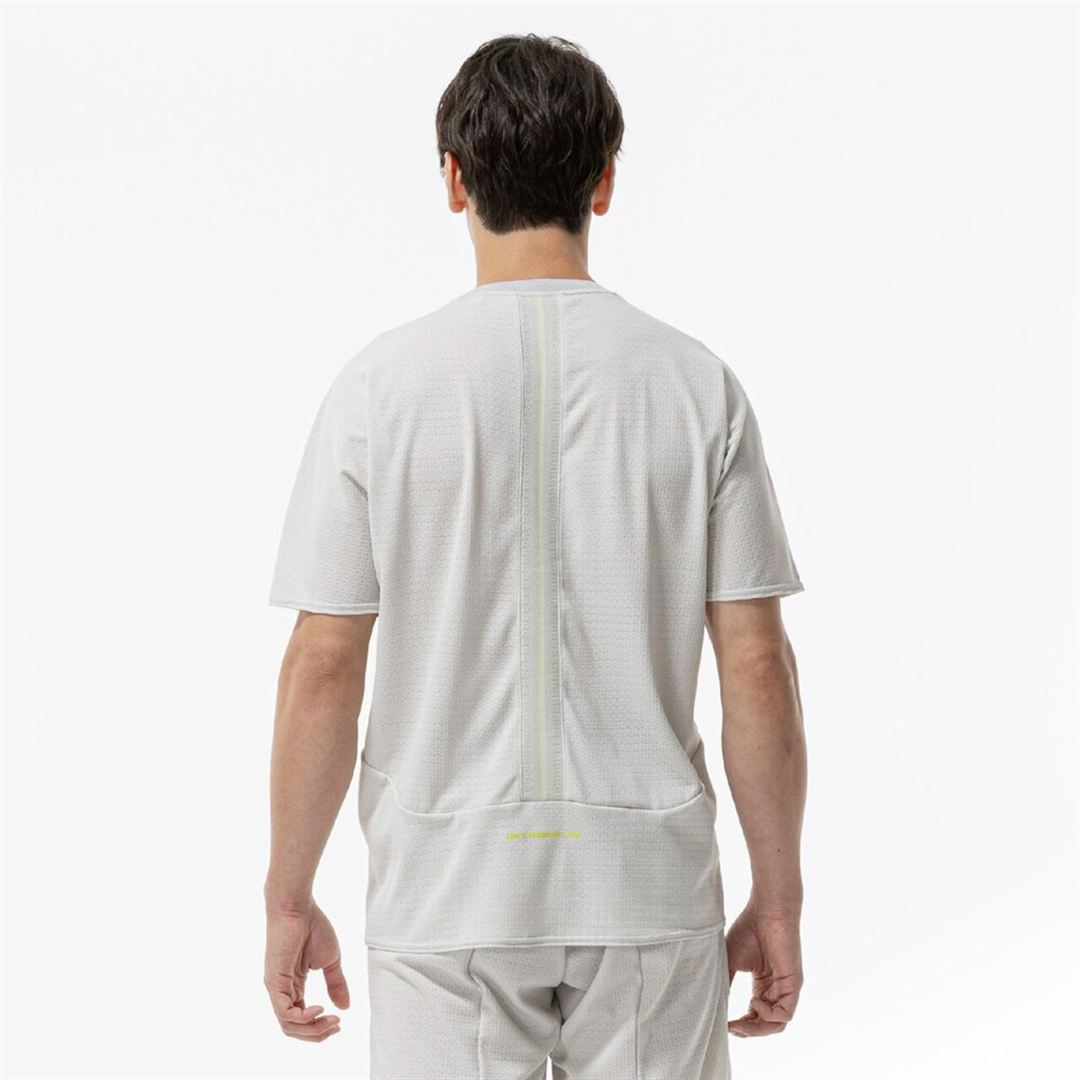 【汗処理／通気】ドライエアロフロージャカードTシャツ シルバーバーチ S