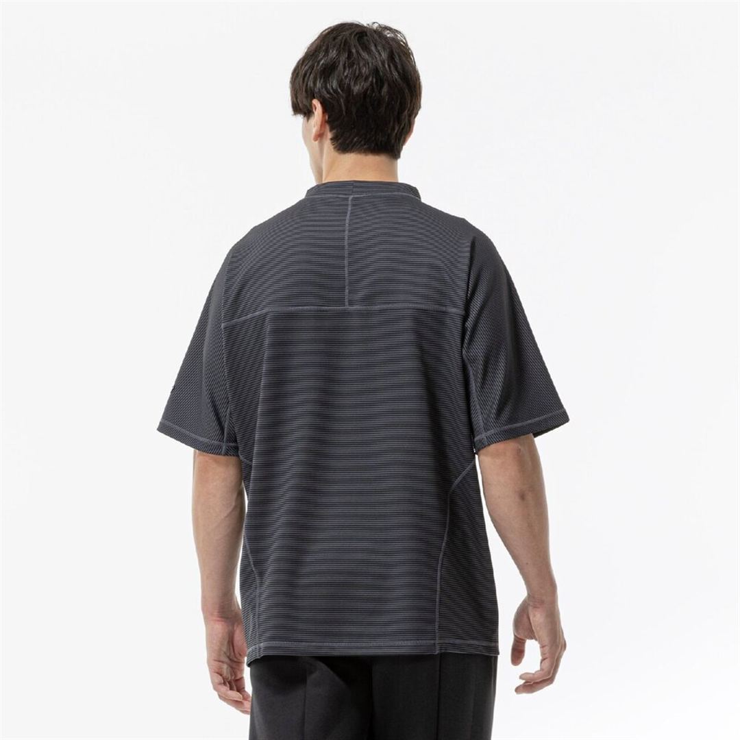 ストレッチボーダーTシャツ ブラック XS