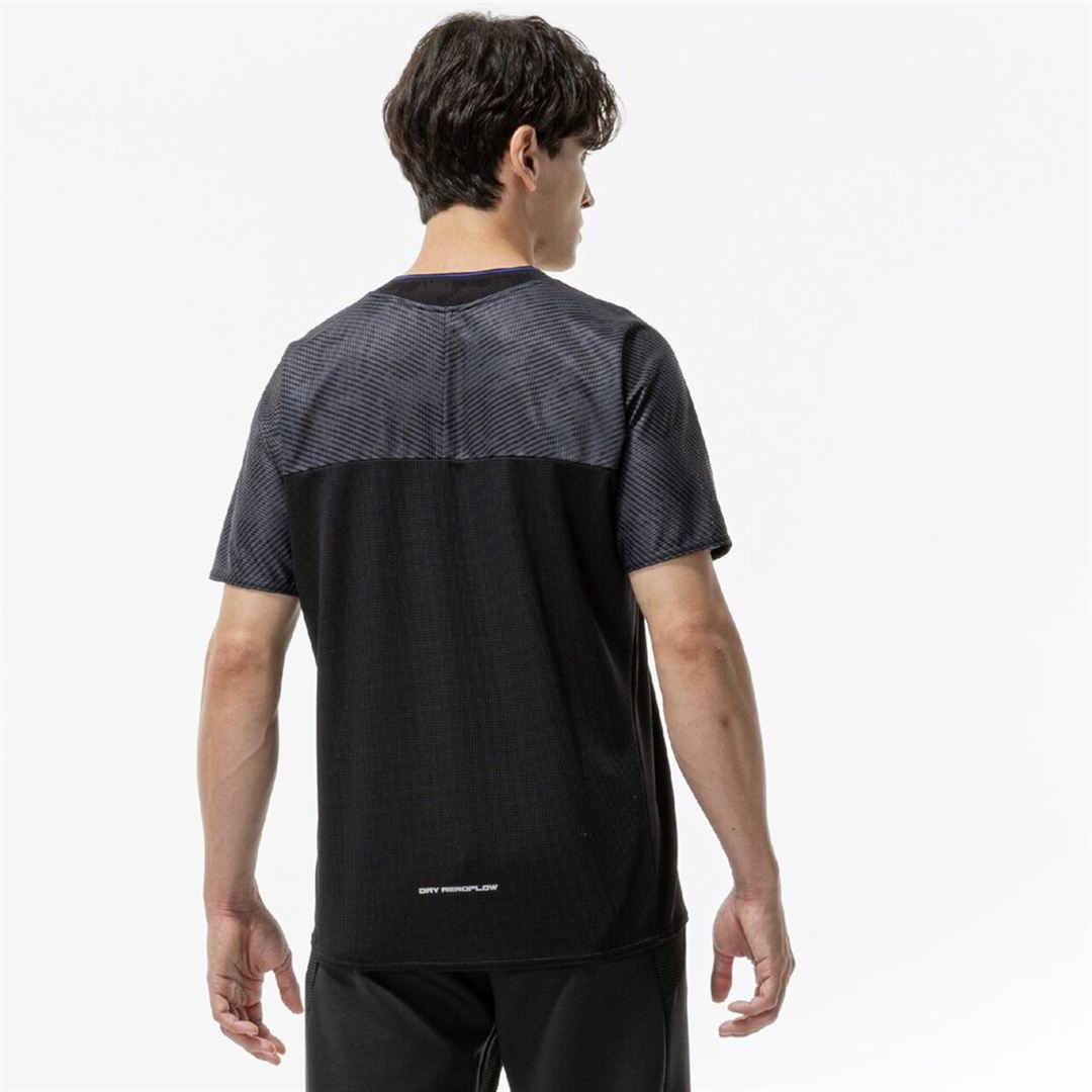 【汗処理／通気】ドライエアロフローTシャツ ブラック XS