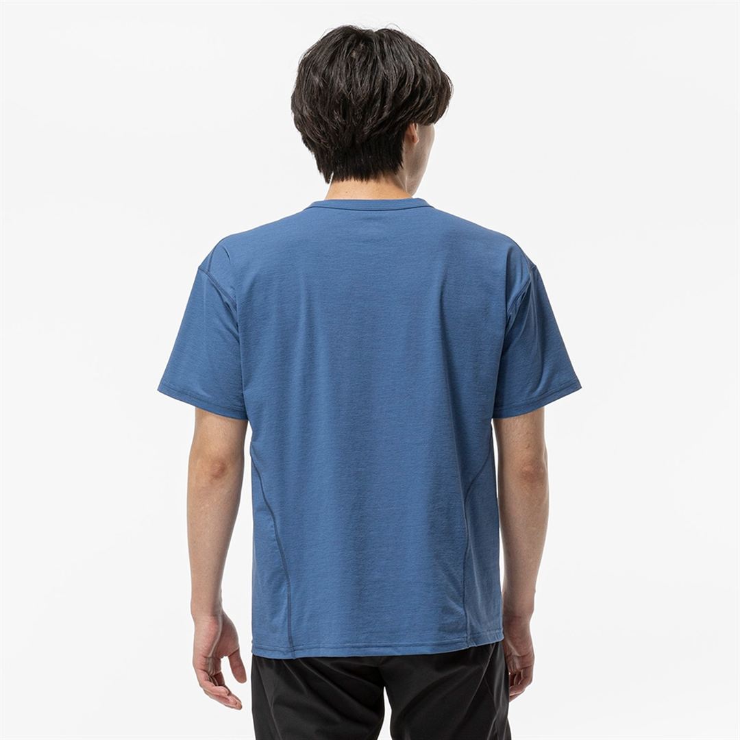 ストレッチソフトドライTシャツ ステラーブルー XL