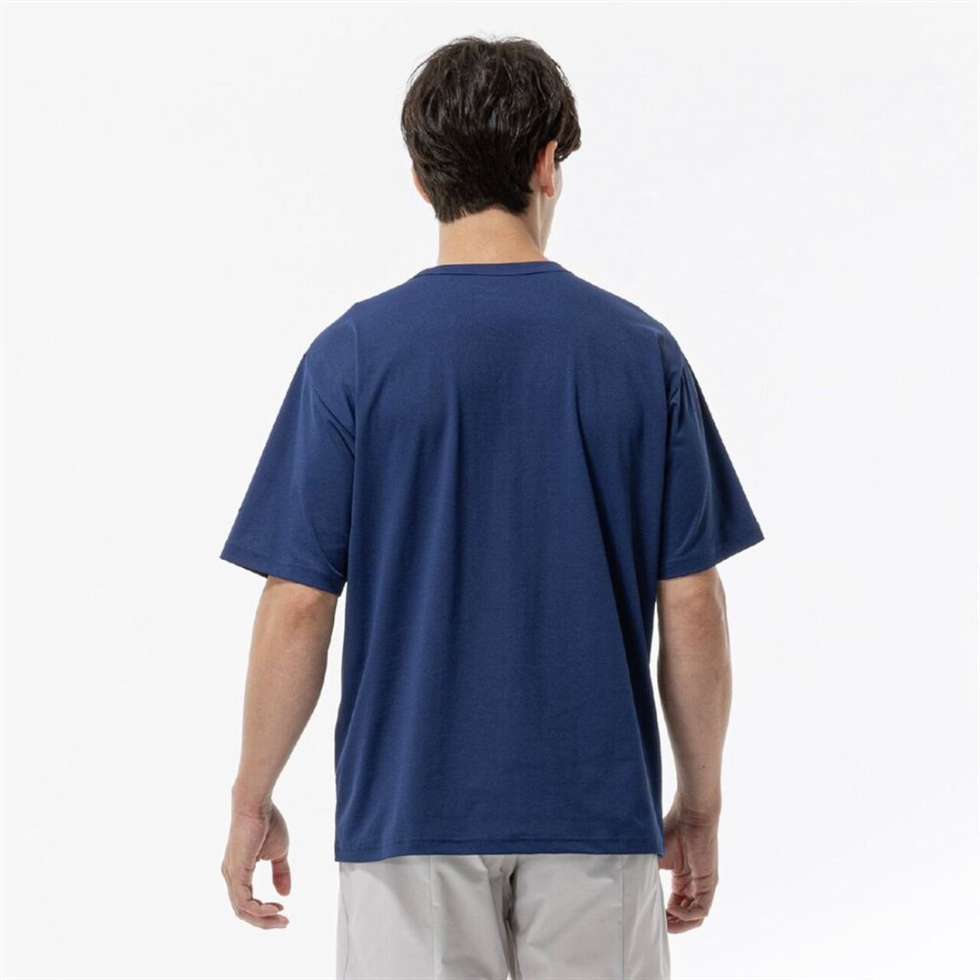 ストレッチソフトドライBIGロゴTシャツ エステートブルー XL