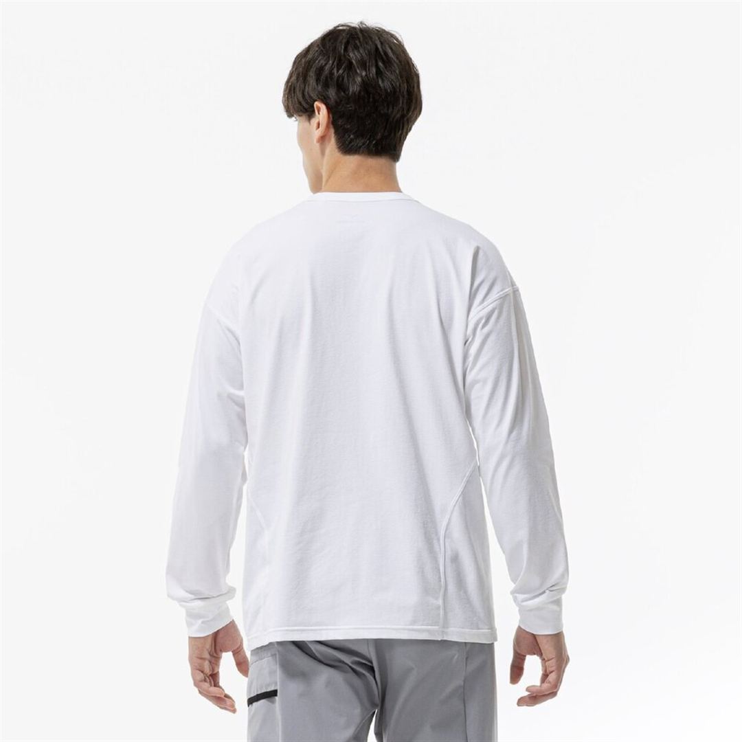 ストレッチソフトドライTシャツ(長袖) ホワイト XL