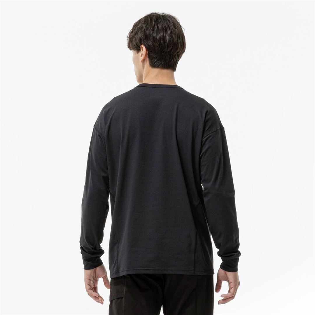ストレッチソフトドライTシャツ(長袖) ブラック XL