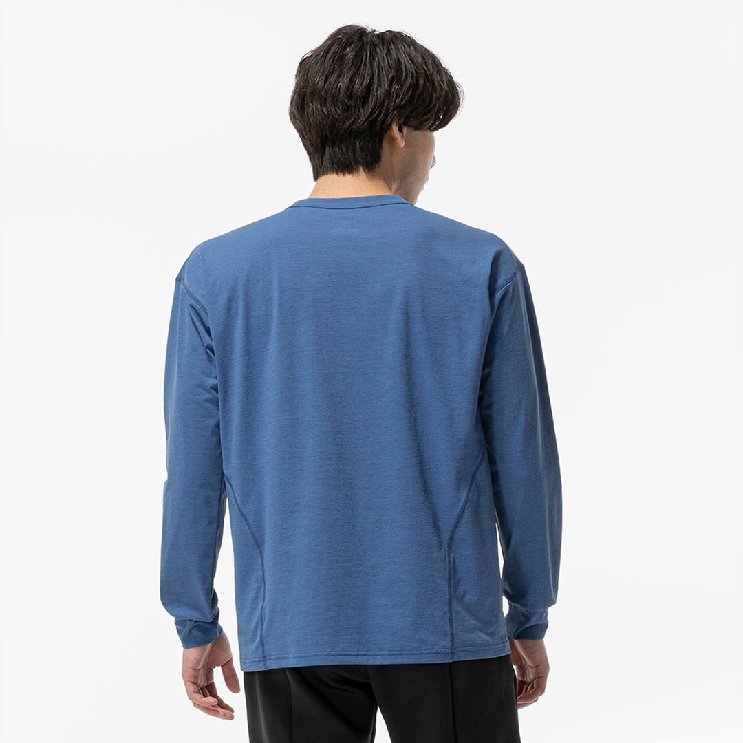 ストレッチソフトドライTシャツ(長袖) ステラーブルー S