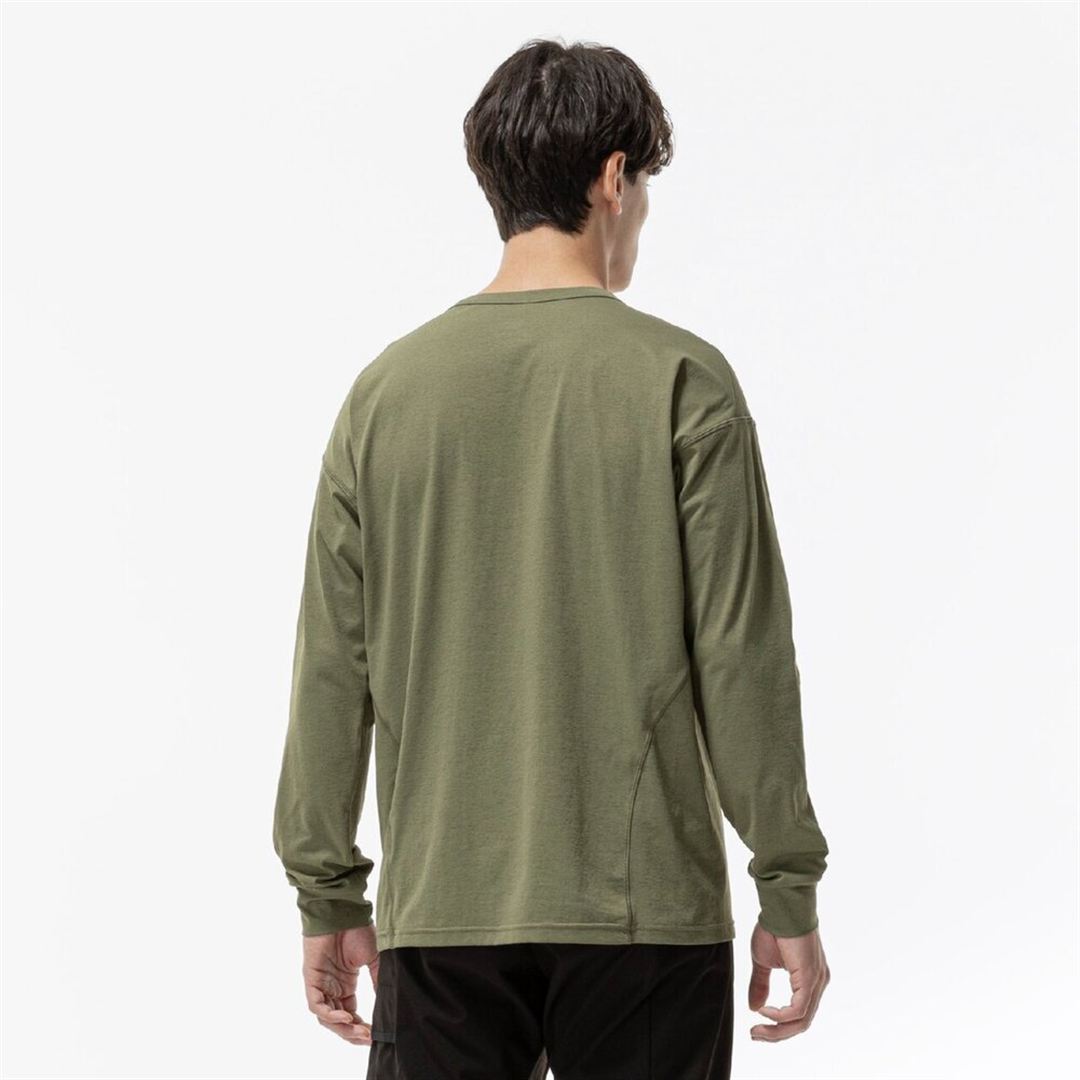 ストレッチソフトドライTシャツ(長袖) フォーリーフグリーン XL