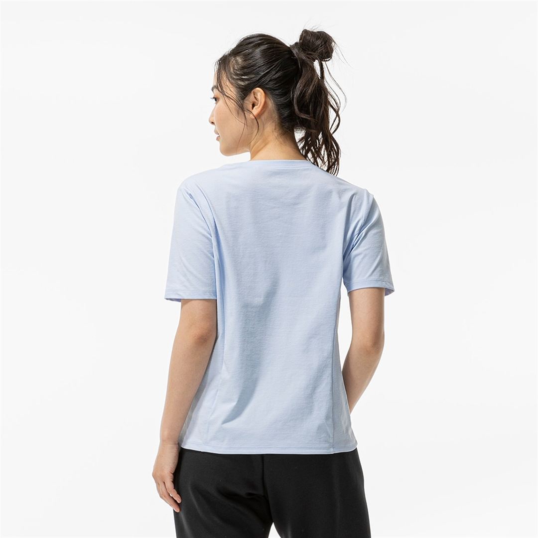 ストレッチソフトドライTシャツ ペールブルー XL