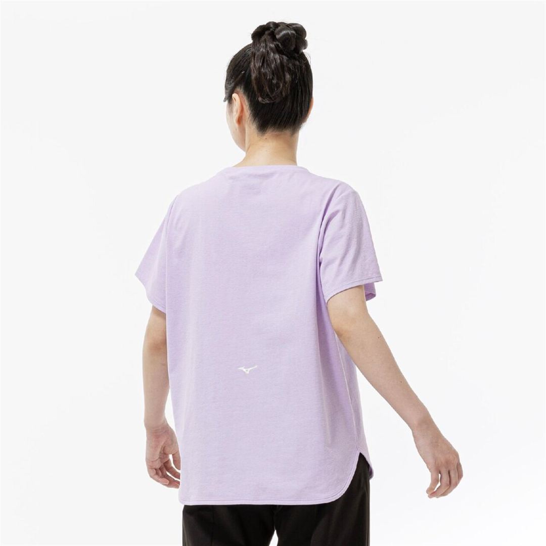 ストレッチソフトドライTシャツ(ワイドシルエット) ペールパープル M