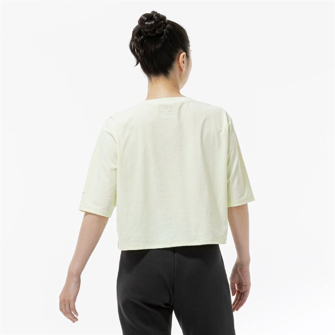 ストレッチソフトドライクロップドTシャツ(ワイドシルエット) ソフトサンドイエロー XL