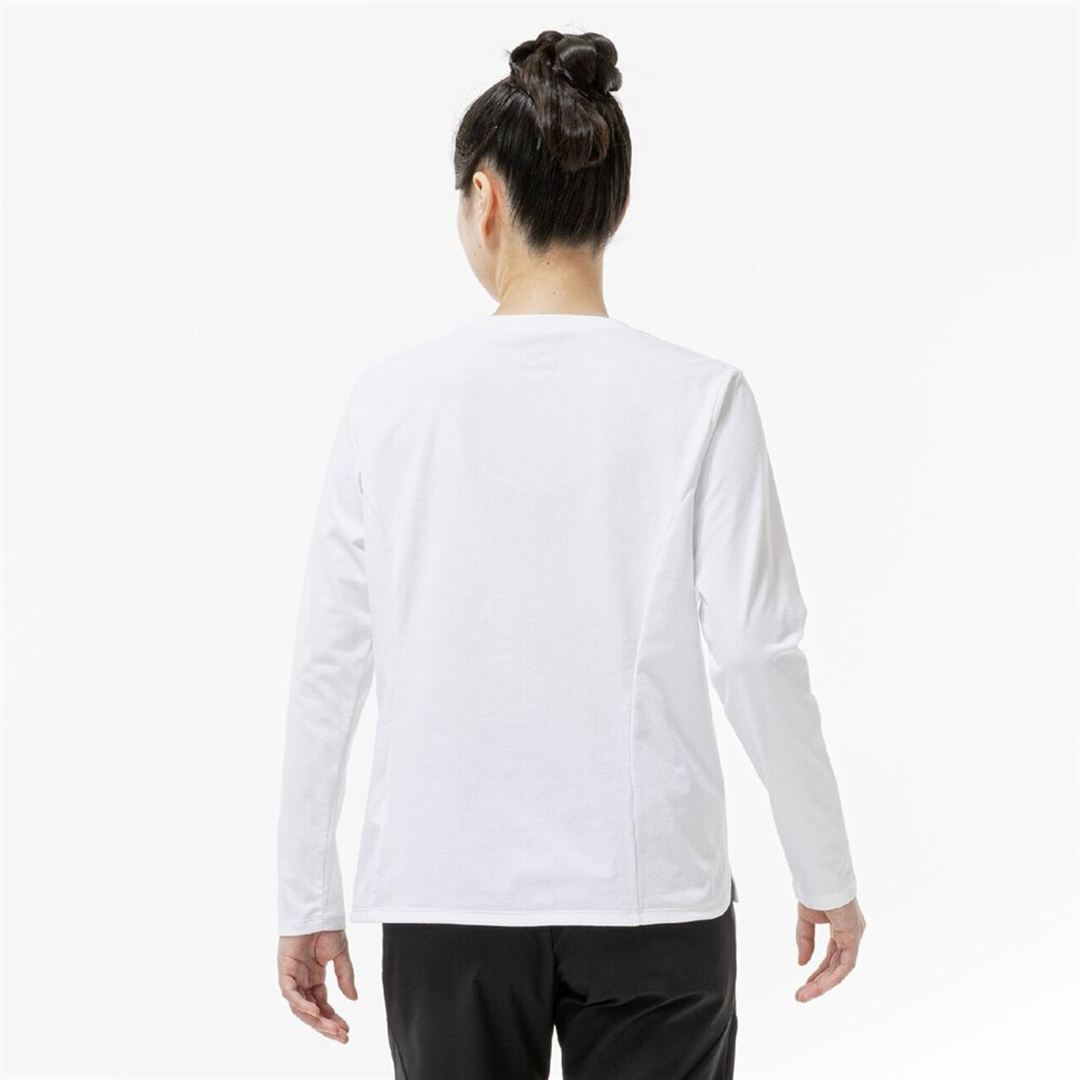 ストレッチソフトドライTシャツ(長袖) ホワイト XL