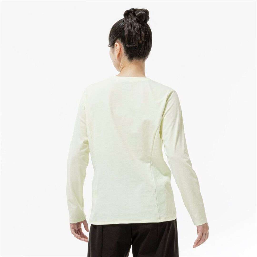 ストレッチソフトドライTシャツ(長袖) ソフトサンドイエロー S