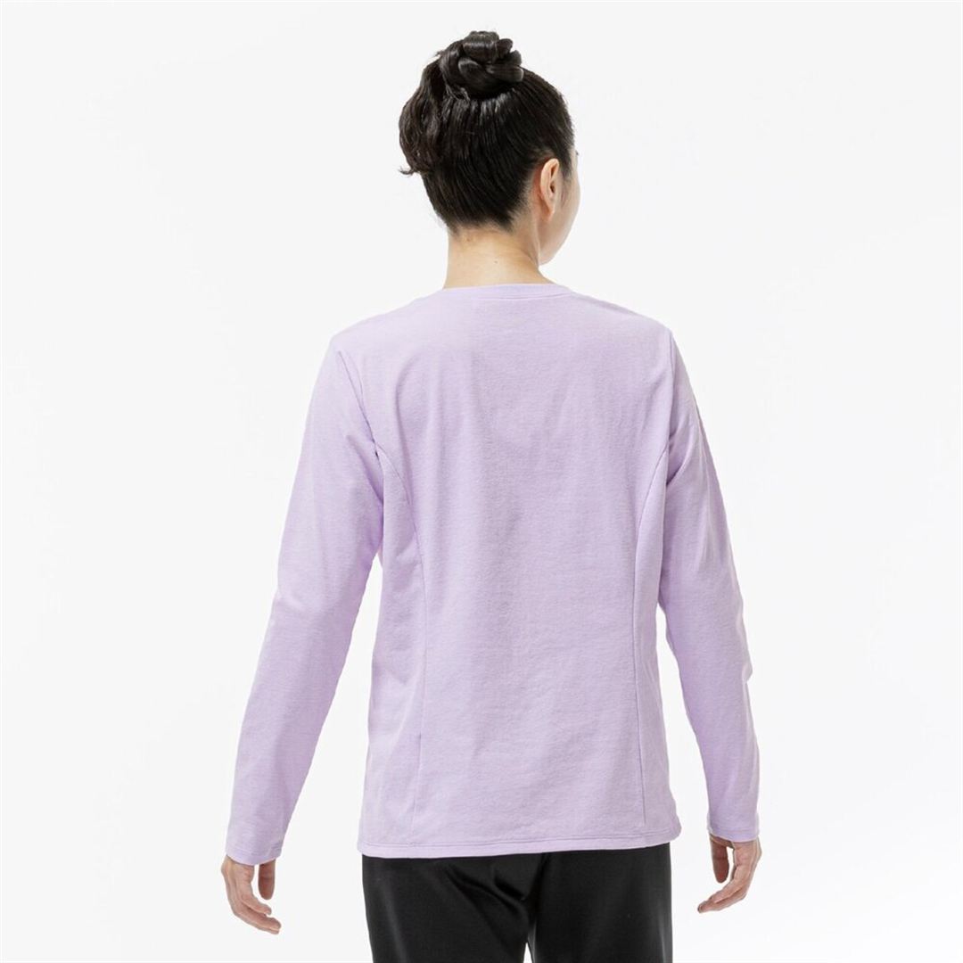 ストレッチソフトドライTシャツ(長袖) ペールパープル S
