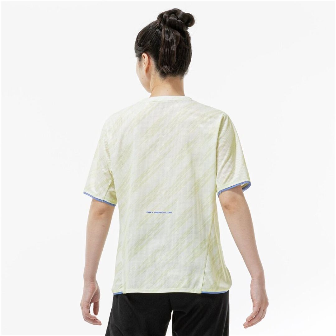 【汗処理／通気】ドライエアロフローグラデーションTシャツ(ワイドシルエット) ソフトサンドイエロー L