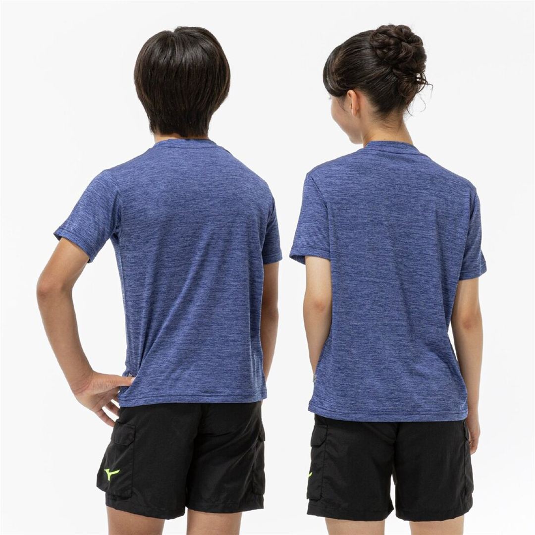 【抗菌防臭／防汚】GACHI Tシャツ エステートブルー杢 160
