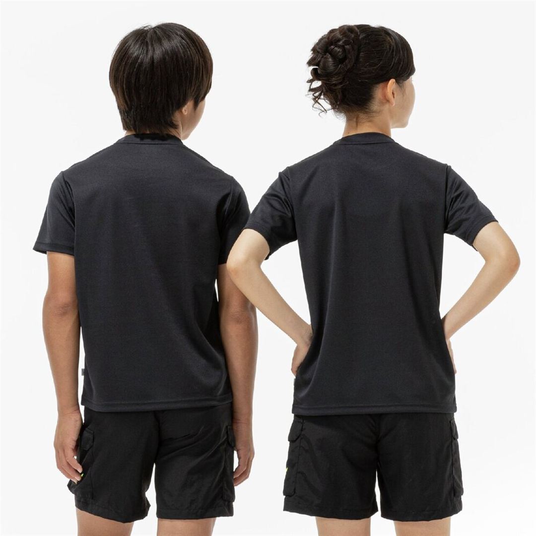 【抗菌防臭／防汚】GACHI Tシャツ ブラック 160
