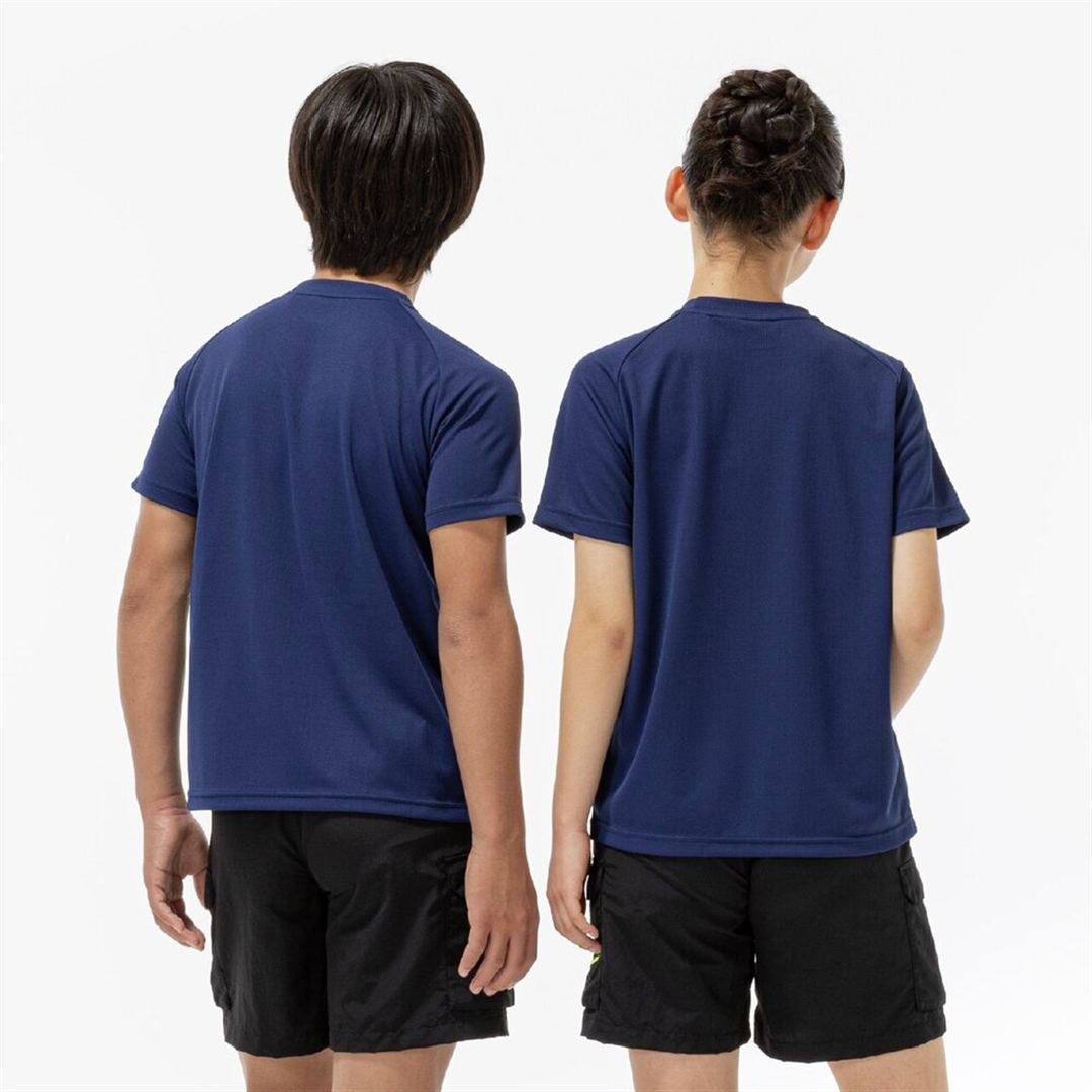 【遮熱素材】ソーラーカットTシャツ エステートブルー 160
