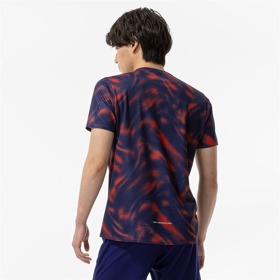 【汗処理／通気】ドライエアロフローTシャツ オレンジコム S