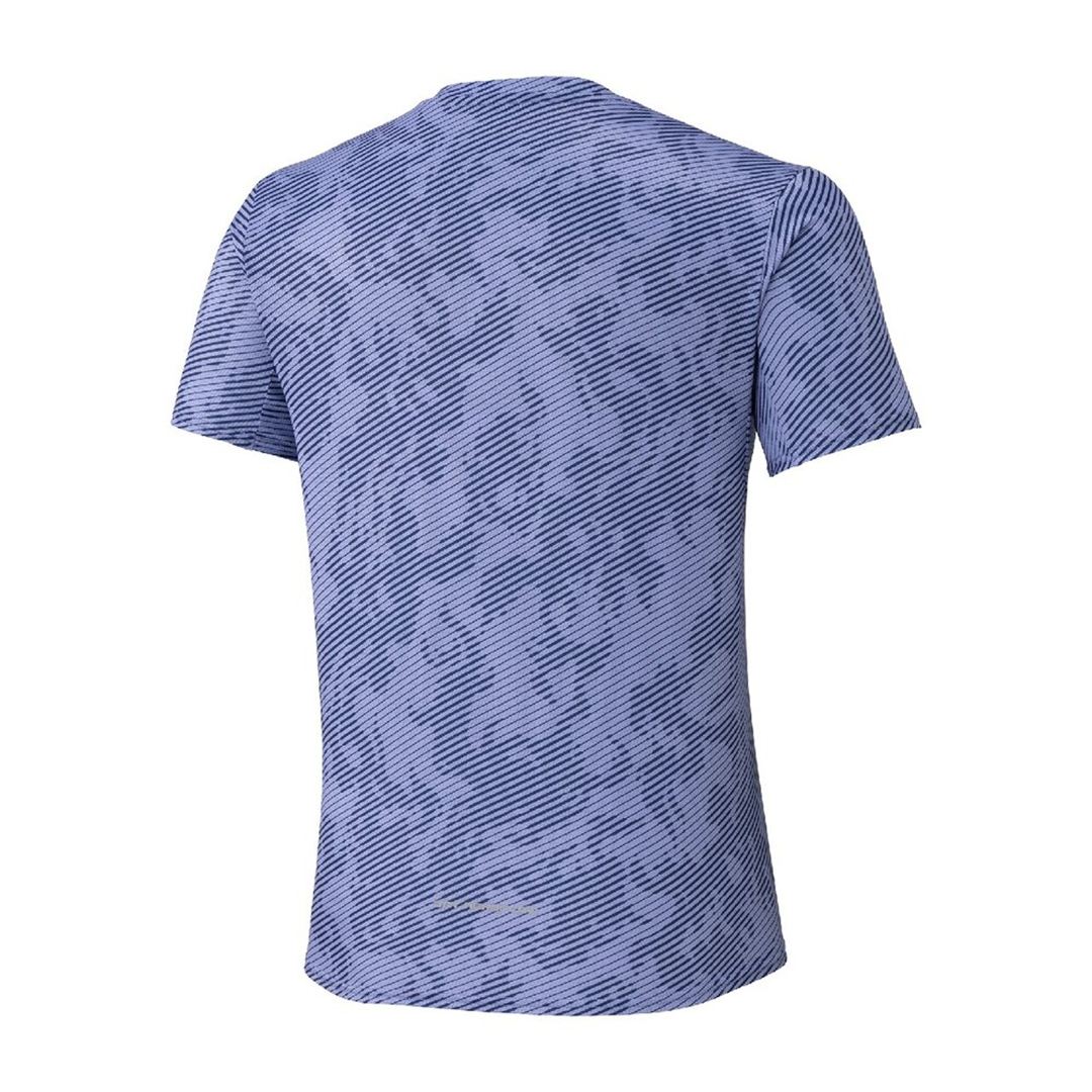 【ミズノ直営限定／汗処理／通気】ドライエアロフローTシャツ エステートブルー XL