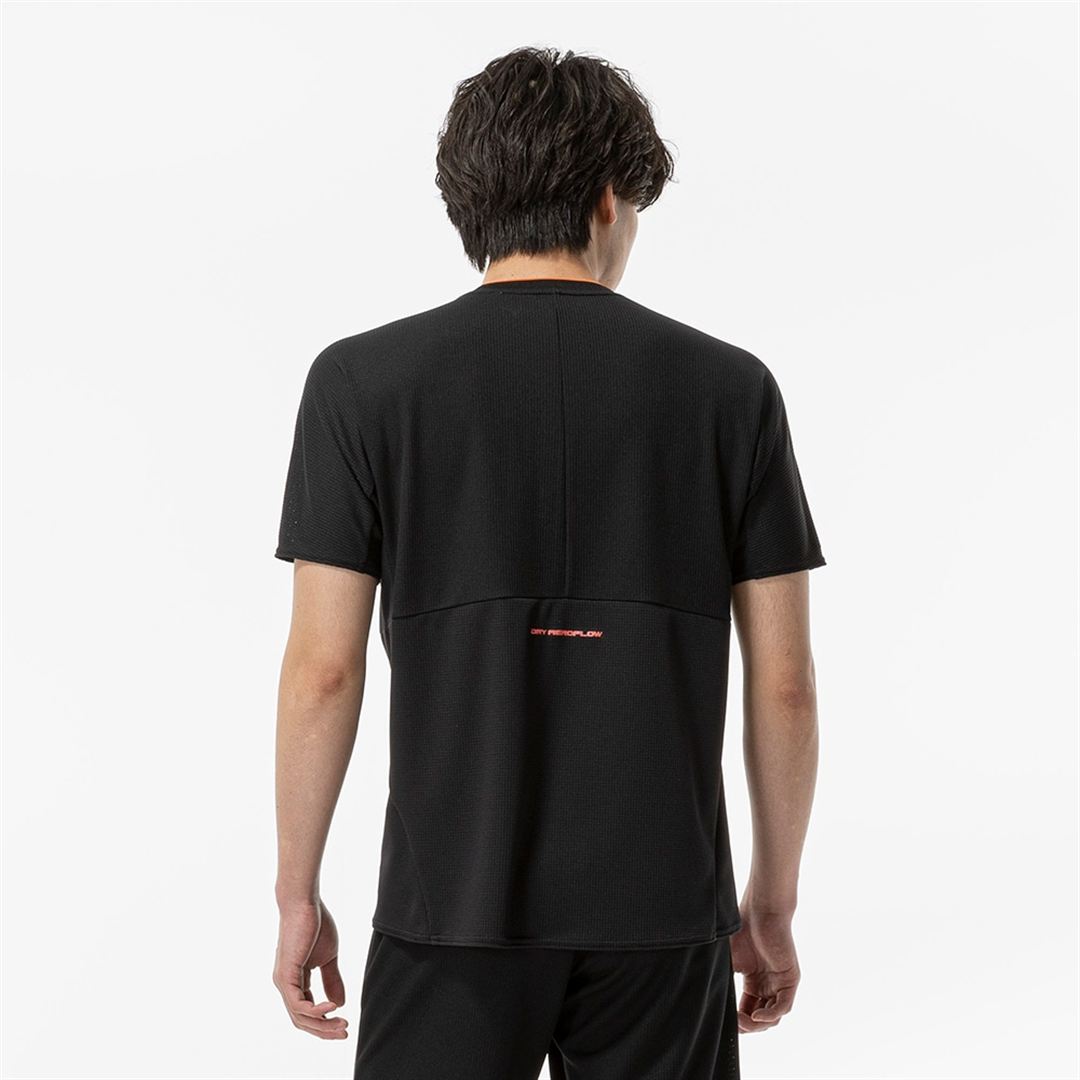 【汗処理／通気】ドライエアロフローTシャツ ブラック XS