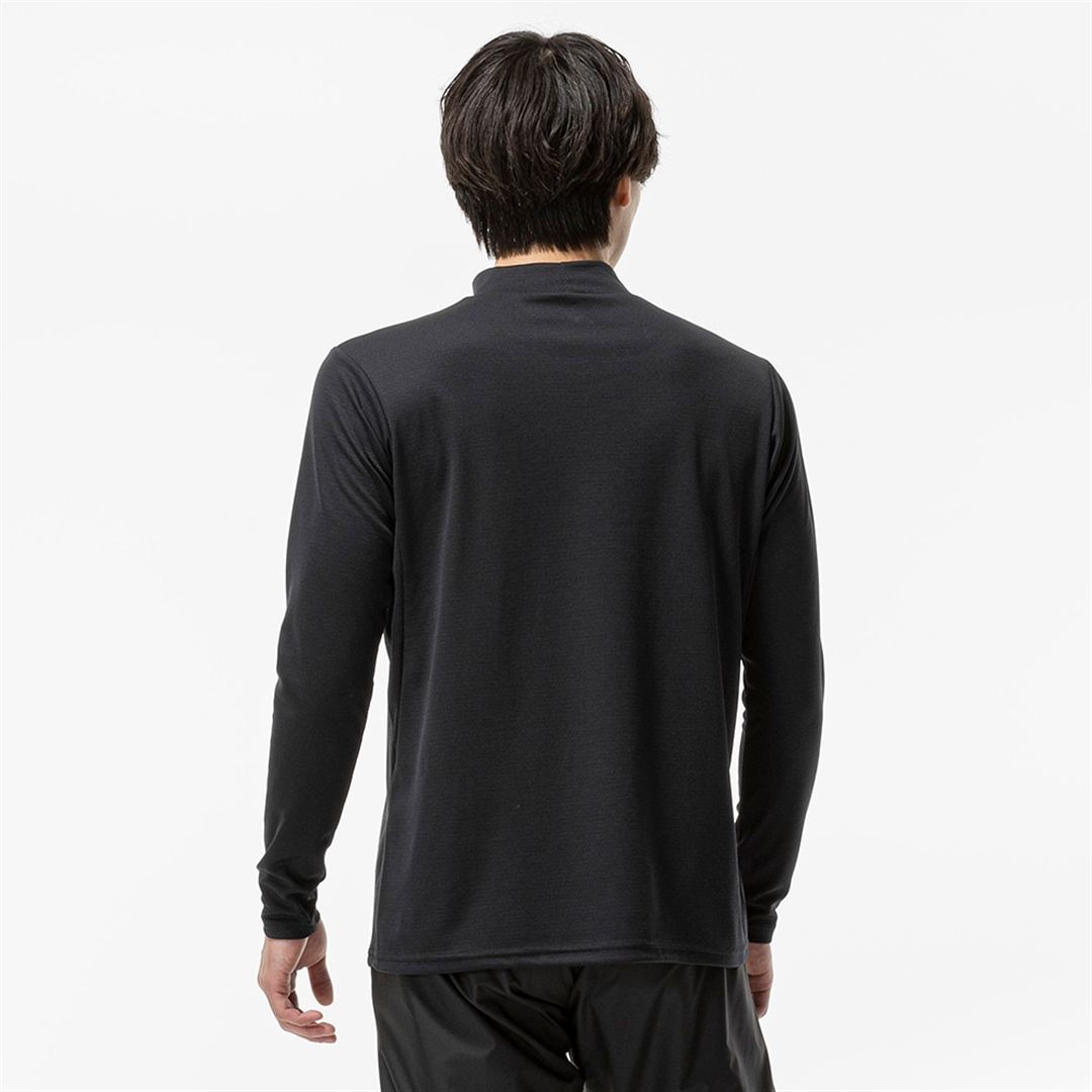 【吸湿発熱】ブレスサーモTシャツ(長袖) ブラック S
