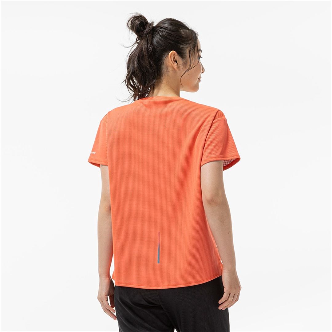 【汗処理／通気】ドライエアロフローTシャツ(ワイドシルエット) サンストーンオレンジ XL