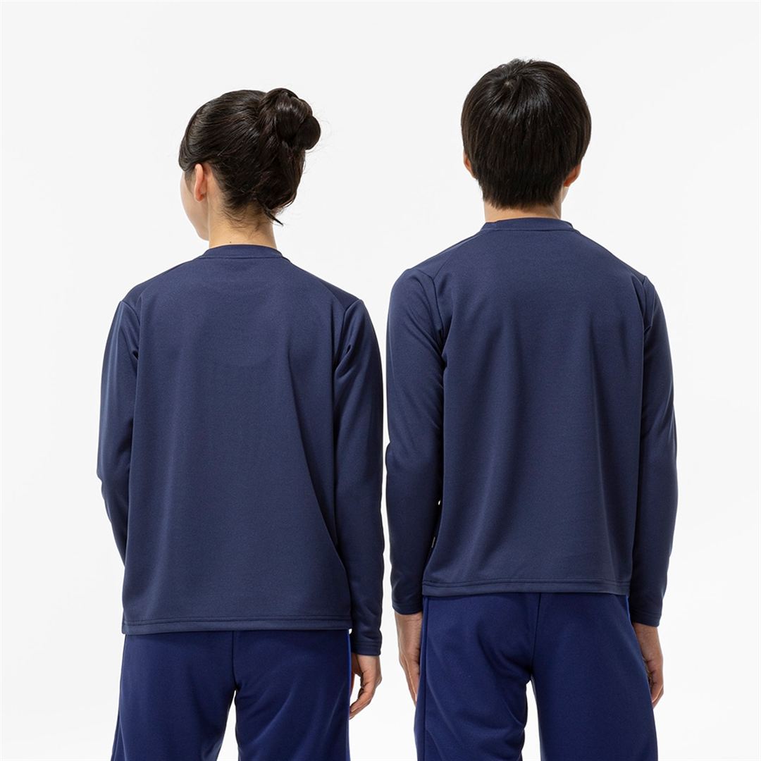 【抗菌防臭／防汚】GACHI Tシャツ(長袖) インシグニアブルー 160