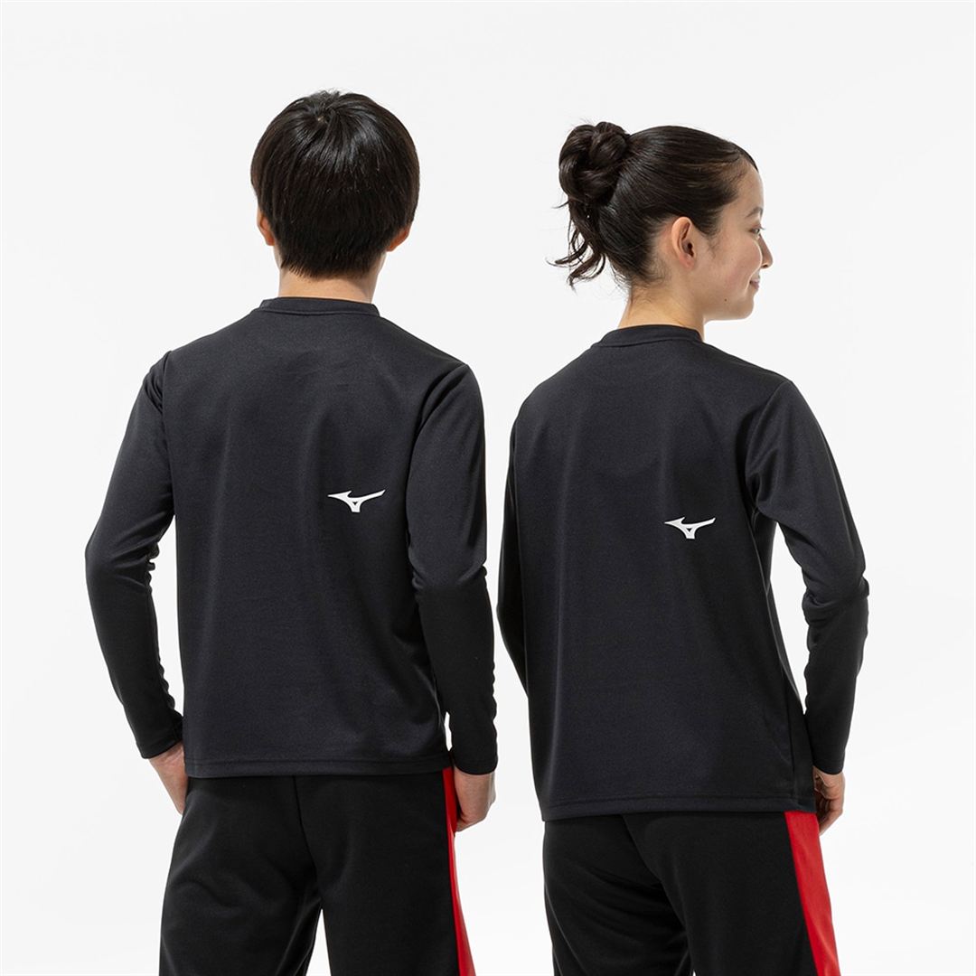 【抗菌防臭／防汚】GACHI Tシャツ(長袖) ブラック 160