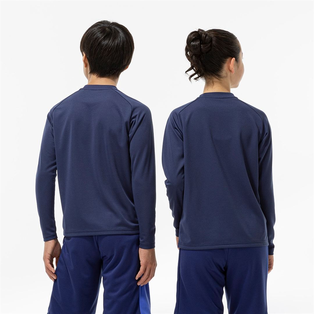 【抗菌防臭／防汚】GACHI Tシャツ(長袖) インシグニアブルー 120