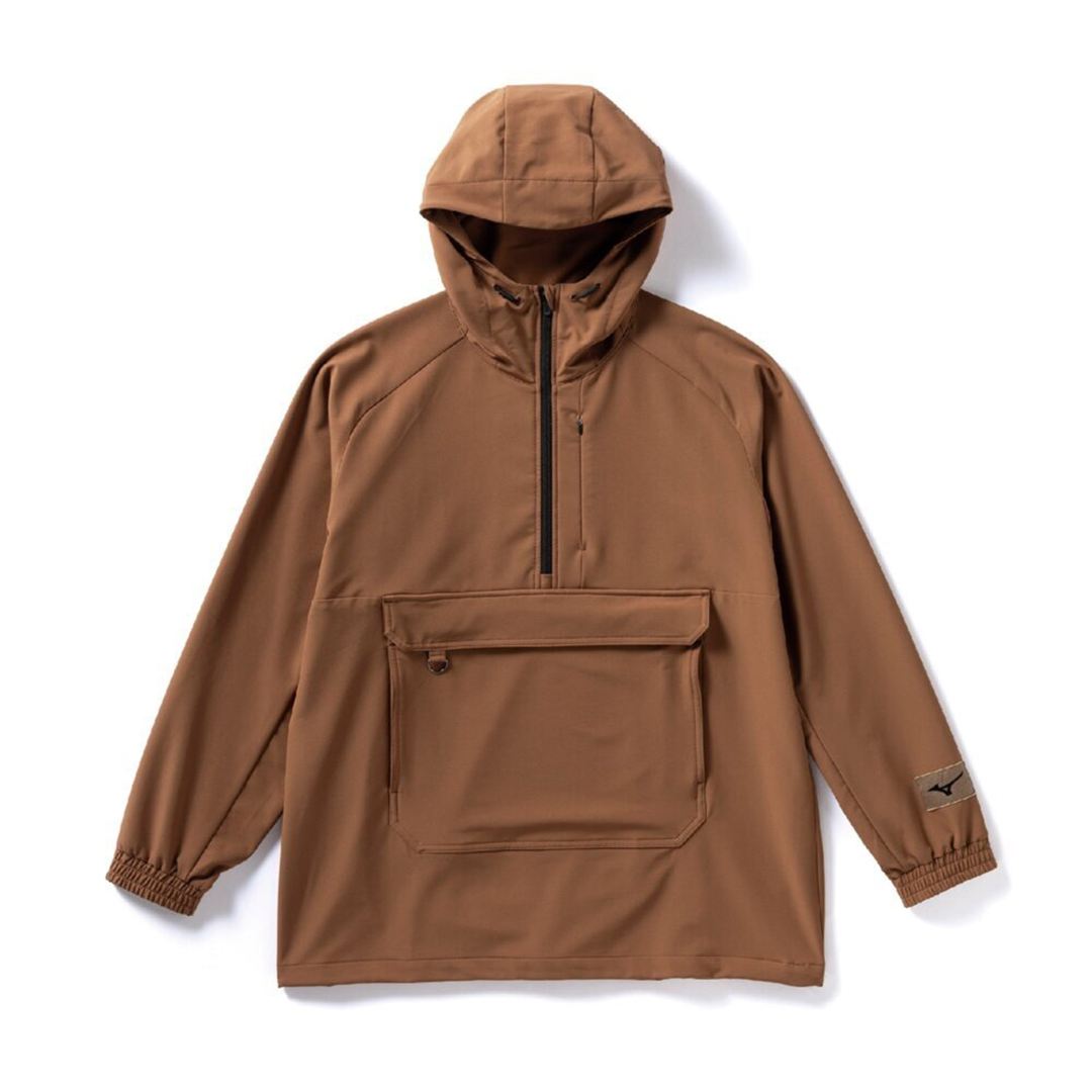 アノラックストレッチジャケット ブラウン XL