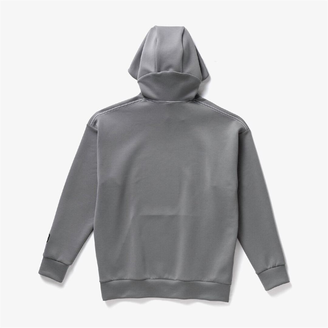 【ミズノ直営限定】ルーズフィットスウェットフーディ チャコールグレー XS