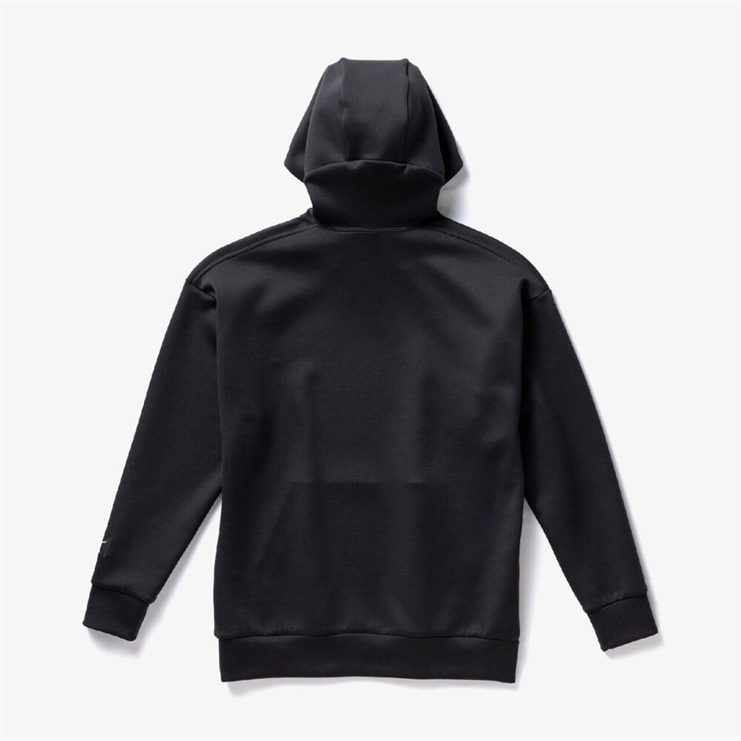 【ミズノ直営限定】ルーズフィットスウェットフーディ ブラック杢 XS