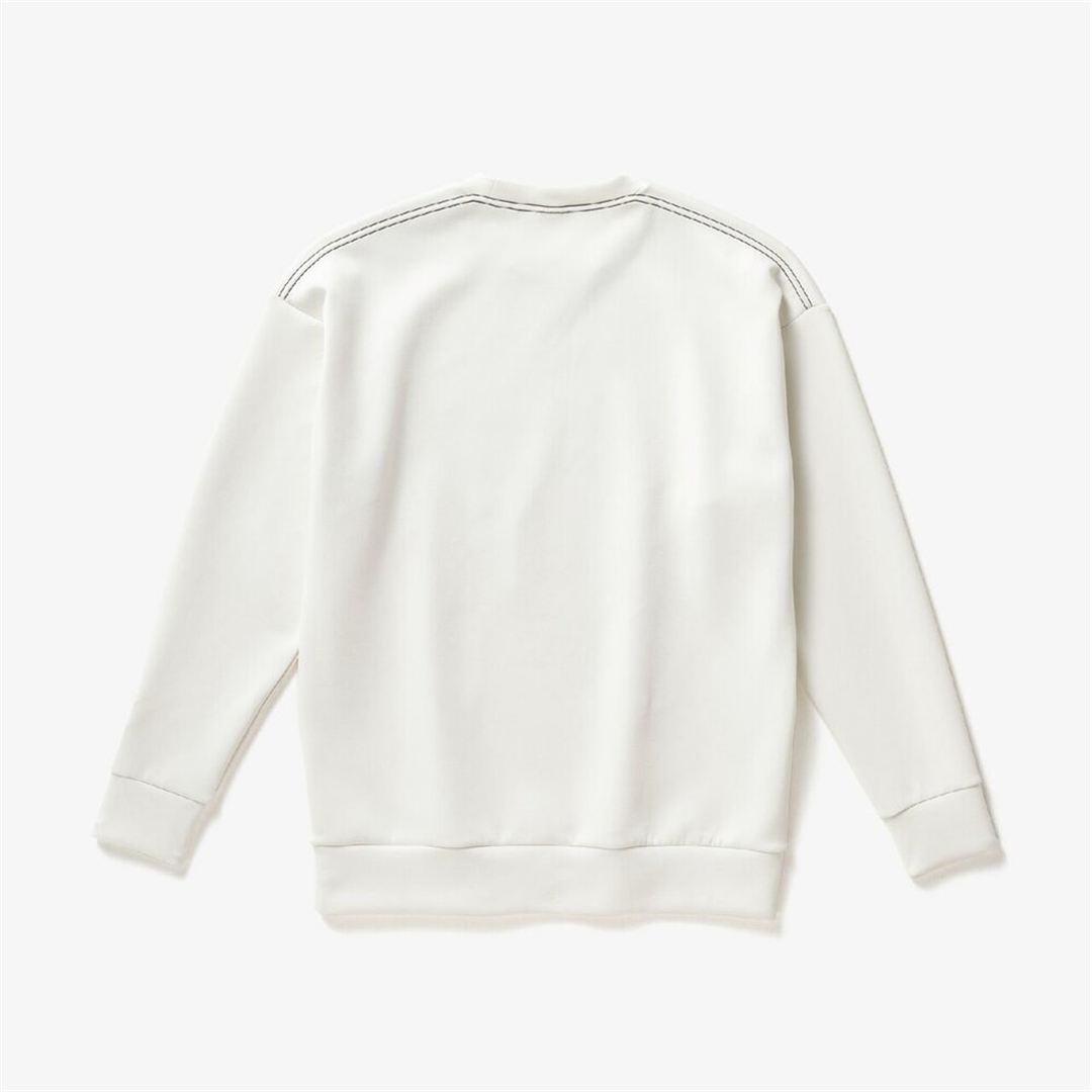 【ミズノ直営限定】ルーズフィットスウェットクルー オフホワイト XS