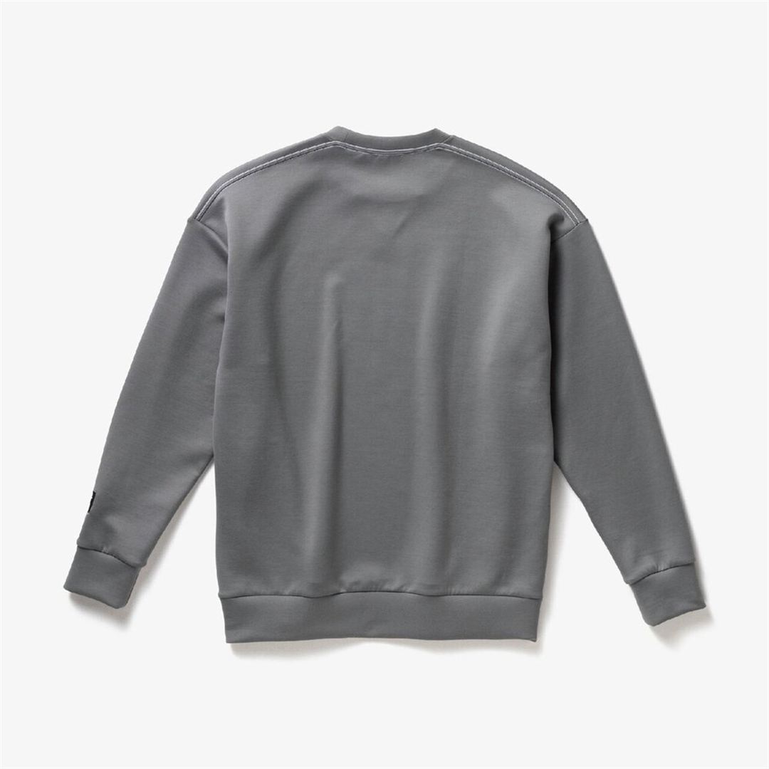 【ミズノ直営限定】ルーズフィットスウェットクルー チャコールグレー XS