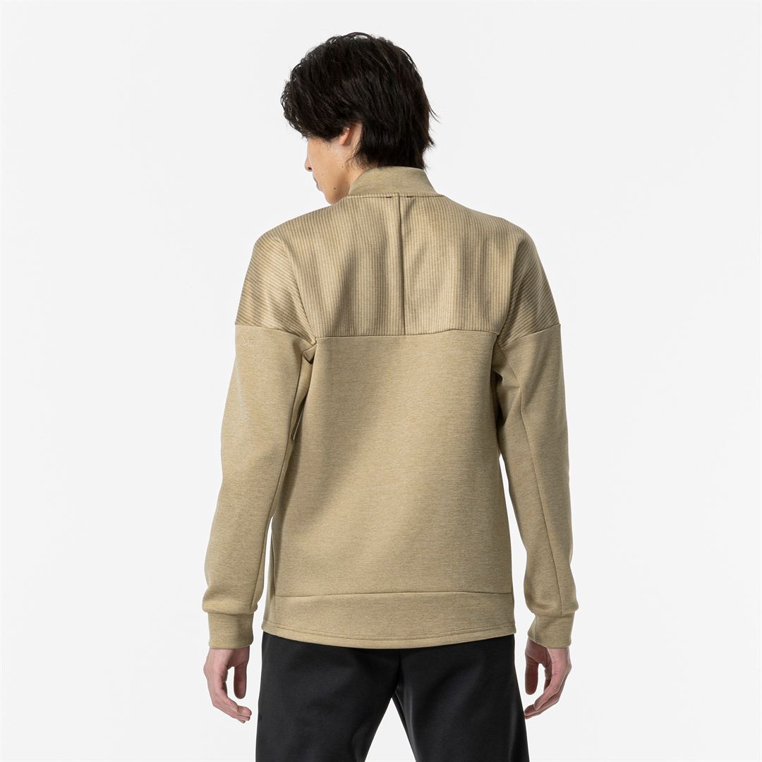ストレッチスウェットジャケット ケルプグリーン杢 XL