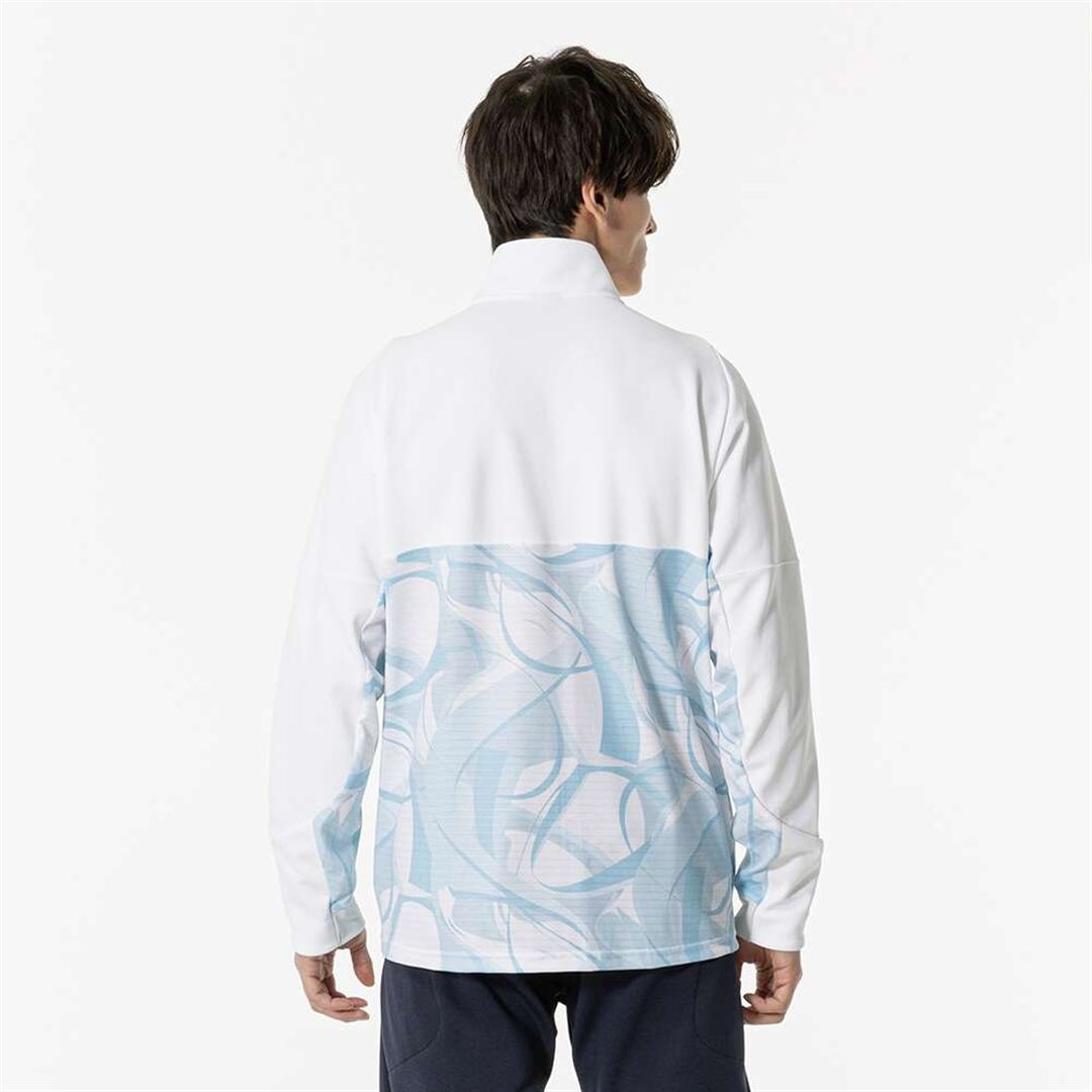 ウォームアップジャケット ライトブルー XL