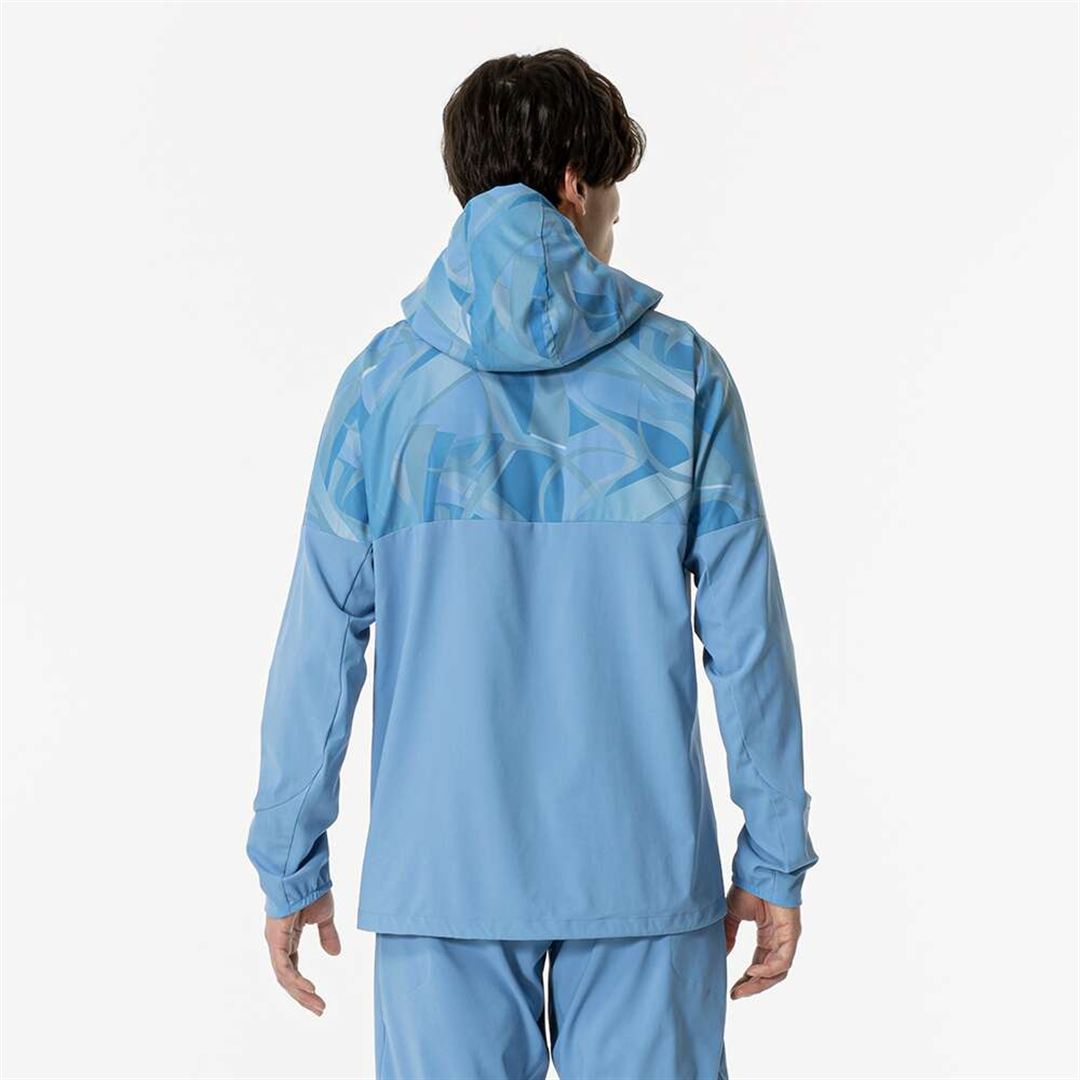 ストレッチクロスフーディ パリジャンブルー XL
