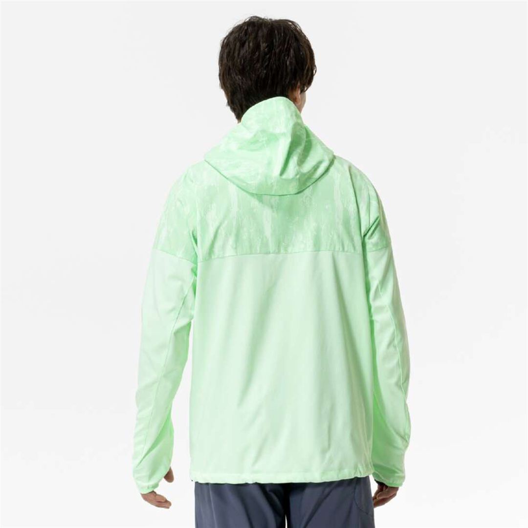 ストレッチクロスフーディ ネオミント XL